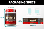 1lb Whey Protein Jar Mockup A3-Pro, a Packaging Mockup by Design Warlord (Thumbnail 13 of 16)
