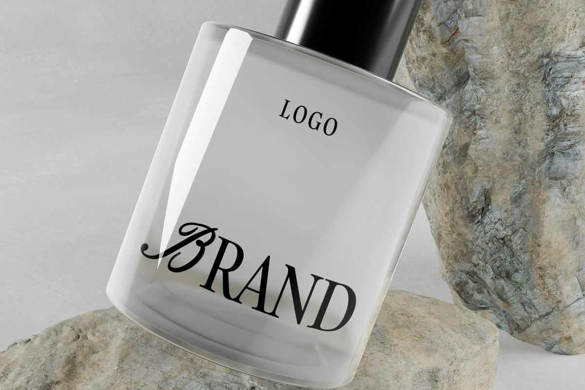 Perfume On Stone Mockup, a Product Mockup by graphicook (Photo 2 of 4)