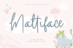 Mattiface - Modern Handwriten Font