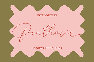 Penthoria | Handwritten Font