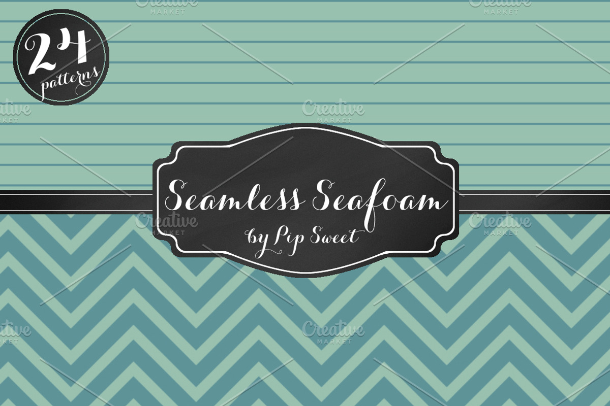 Seamless Sea Foam 24 Pattern Set