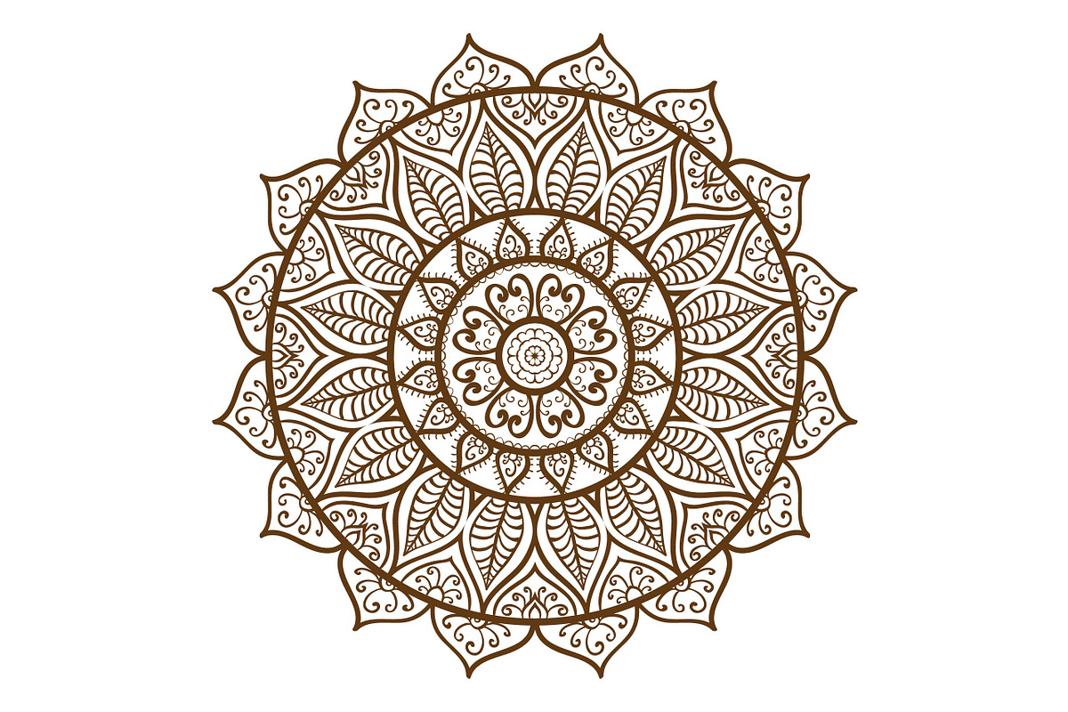 Set of 10 brushes with mandala, a Brush Add-On by Della_Liner (Photo 5 of 5)