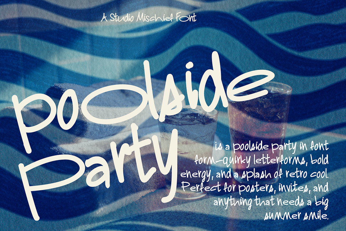 Swim Club - Hand-drawn Display Font, a Handwritten Font by Studio Mischief (Photo 3 of 15)