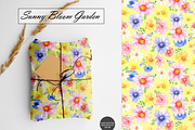 Watercolor Flowers Seamless Patterns, an Illustration by OlDm_Shop (Thumbnail 7 of 10)