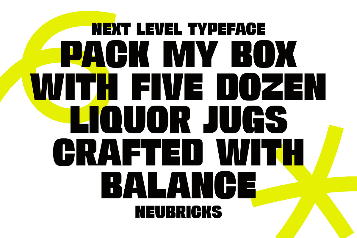 Neubricks - Bold Sans Serif Font, a Sans Serif Font by Snape Design Studio (Photo 8 of 12)