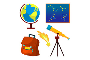 Astronomy Icon Vector. Telescope