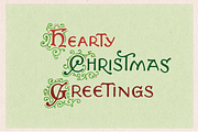 Vintage Christmas Lettering #1, a Seasonal Illustration by JoshuaRed Design (Thumbnail 8 of 8)