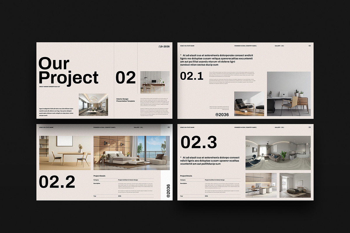 Interior Design Template | CANVA, a Presentation Template by TemplateFolio-Shop (Photo 5 of 17)