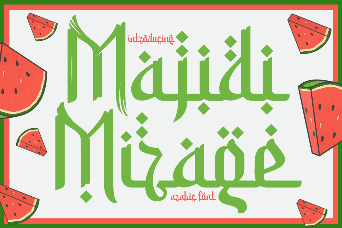 Majidi Mirage - Arabic Font, a Font by PutraCetol Studio (Photo 1 of 11)