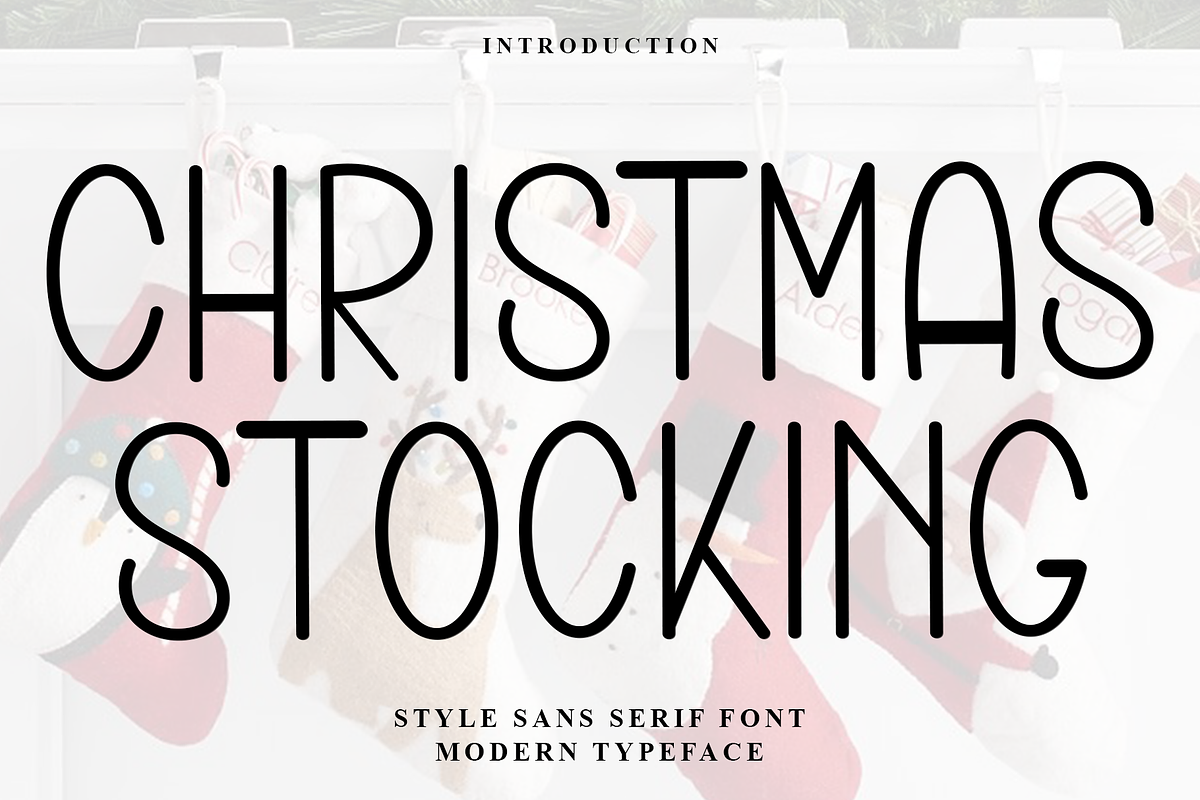 Christmas Stocking, a Sans Serif Font by FreshTypeINK (Photo 1 of 7)