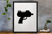 Water Gun Silhouette SVG, an Object Illustration by newminddesign (Thumbnail 3 of 3)