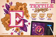 Textile Lettering Toolkit, a Brush Add-On by Aurelie Maron (Thumbnail 1 of 6)