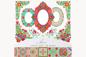Mexican Folk Art Frames Otomi