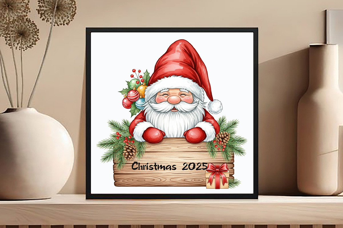 Watercolor Christmas Gnomes Clipart, an Illustration by DreamCafeArt (Photo 5 of 6)