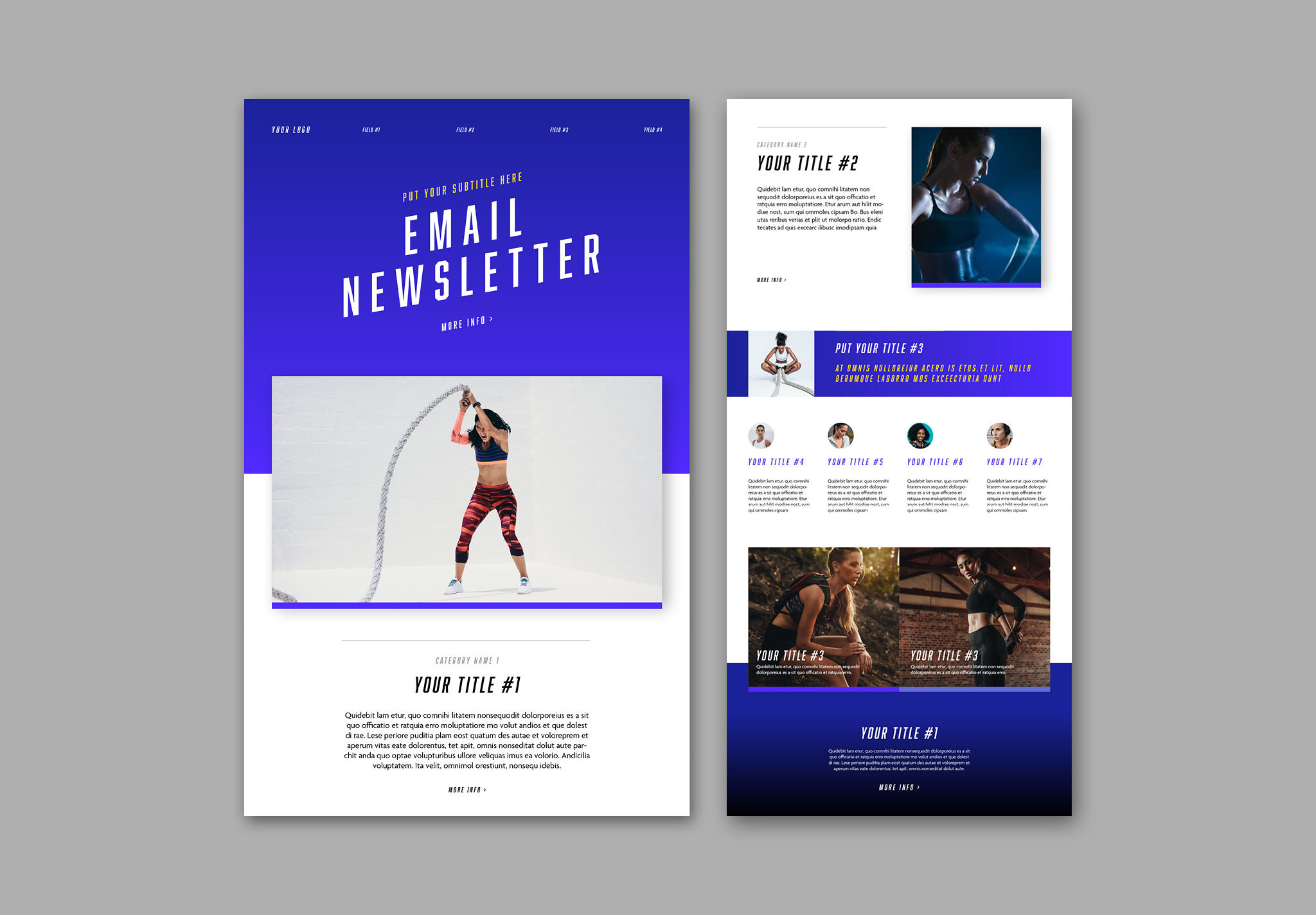 Digital Email Newsletter Layout, an Email Template by tomsarraipodesign