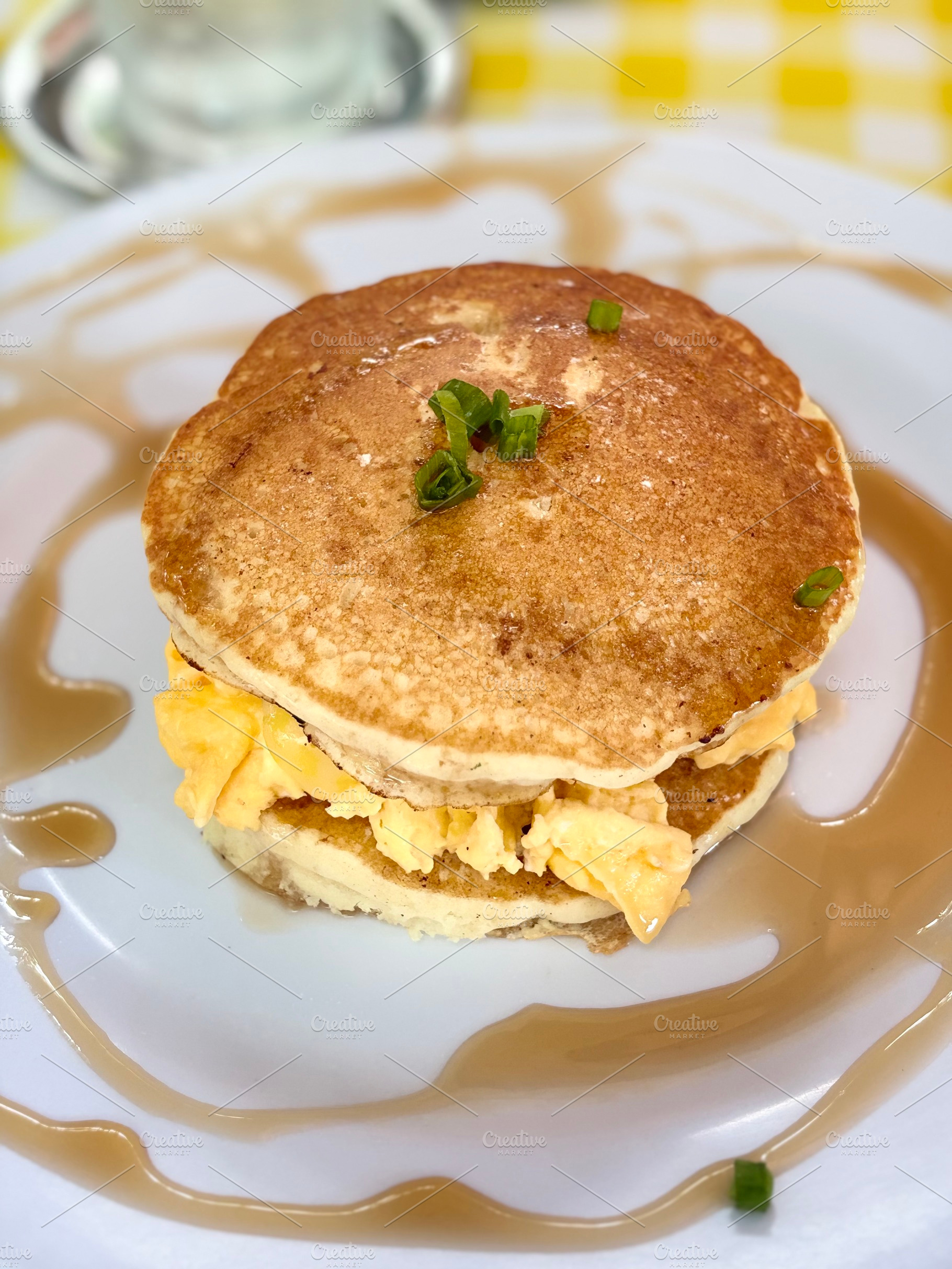 Pancake With Eggs Sandwich, a Food & Drink Photo by Color FFF