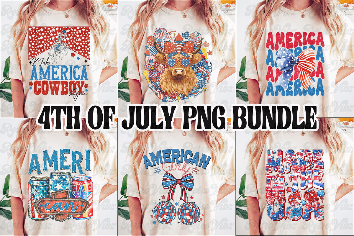 4th of july Png Bundle, an Object Graphic by RETROVIBZDESIGNS (Photo 1 of 7)