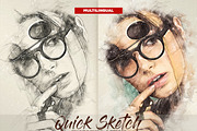 Quick Sketch Photoshop Action, an Action Add-On by GorynArt (Thumbnail 1 of 17)