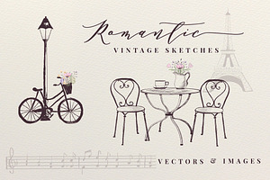 Romantic Vintage Sketches