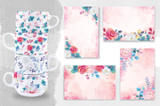 Watercolor Pink Floral Alphabet, a Decorative Illustration by Ana design (Thumbnail 2 of 5)