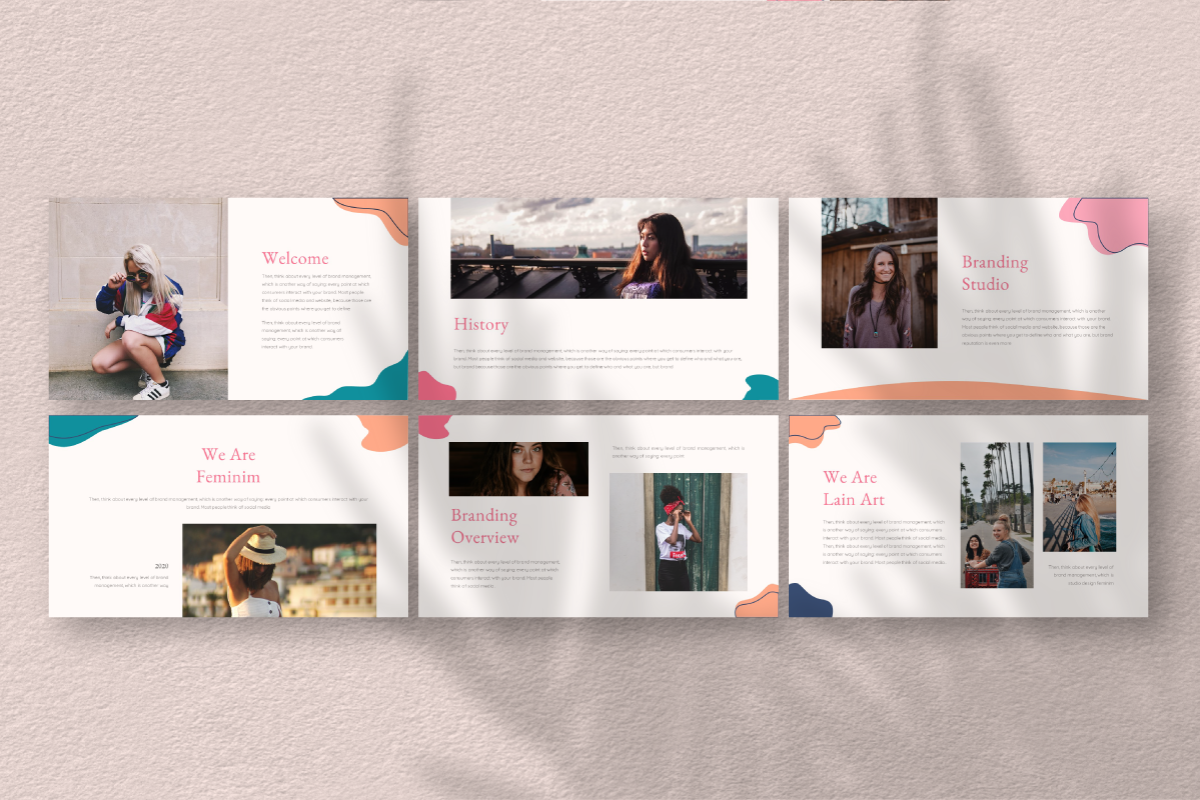 Feminim Brand Keynote Template, a Presentation Template by Inkofert (Photo 3 of 10)