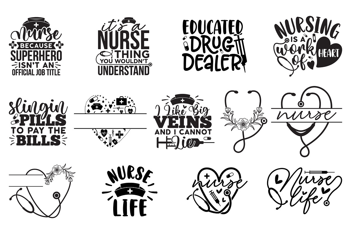 Nurse SVG Design Bundle, a Graphic by CraftlabSVG (Photo 3 of 15)