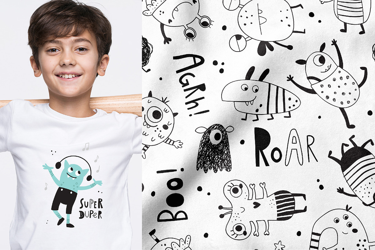 Monsters kids clipart collection, an Animal Illustration by Leysan Shayak (Photo 8 of 15)