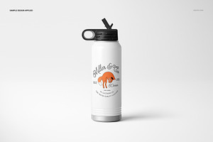 F. Color 30 Oz. Water Bottle Mockup