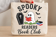Spooky Readers Book Club PNG, a Seasonal Illustration by DreamCafeArt (Thumbnail 3 of 7)