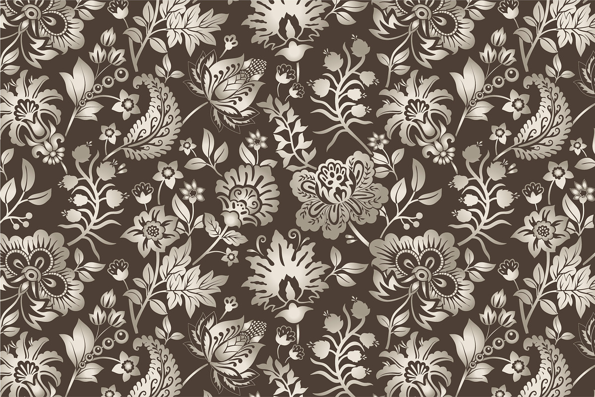 8 Floral Gradient Patterns, a Pattern Graphic by Sunny_Lion (Photo 4 of 9)