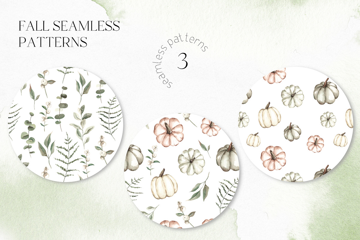Watercolor Fall Greenery, an Illustration by YuliyaArtGarden (Photo 8 of 10)
