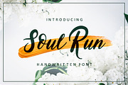 NEW! Soul Run Brush Font, a Script Font by Wewhitelist (Thumbnail 1 of 7)