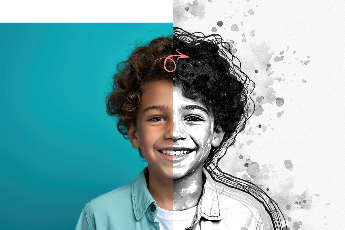 Inktober Drawing Photoshop Action, an Action Add-On by MRI STUDIO (Photo 4 of 15)