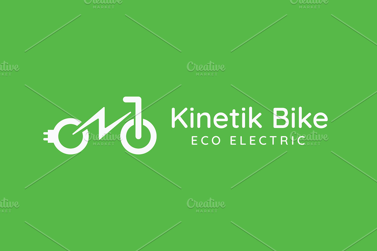 Kinetik - Electric & Eco E-Bike Logo, a Branding & Logo Template by Creattlle (Photo 3 of 4)