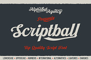 Scriptball Font, a Script Font by Alphabet Agency (Thumbnail 1 of 7)