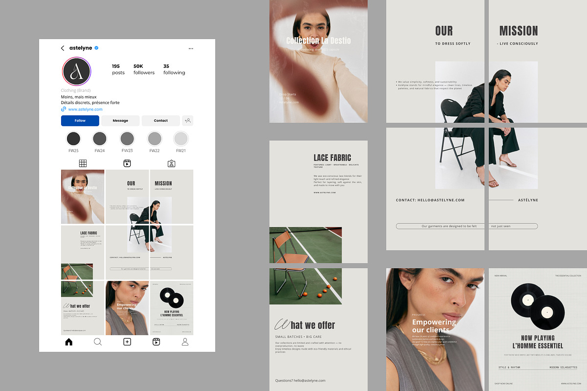 Astelyne • Instagram Template Kit, a Social Media Template by rainbojelia (Photo 1 of 8)
