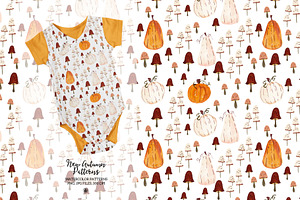 New Autumn Patterns - Watercolor Set