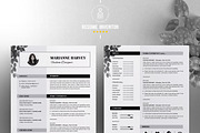 Floral Resume / CV Template, a Resume Template by ResumeInventor (Thumbnail 2 of 6)