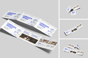 Landscape Trifold Mockup, an Advertising Mockup by Afif_studio