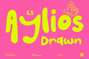 CS Aylios Drawn, a Sans Serif Font by Craft Supply Co. (Thumbnail 1 of 8)