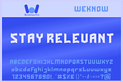 Stay Relevant font, a Font by weknow (Thumbnail 1 of 5)