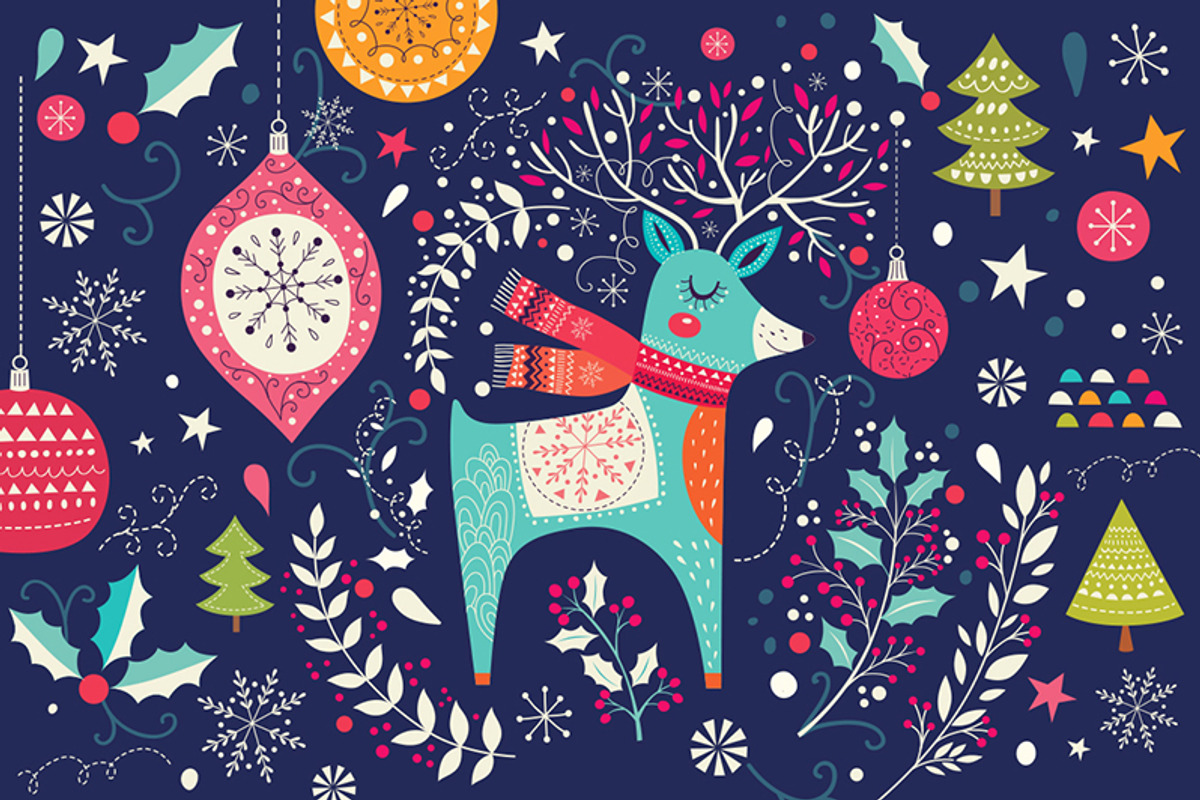 Collection of Christmas cards, a Decorative Illustration by MoleskoStudio (Photo 1 of 7)