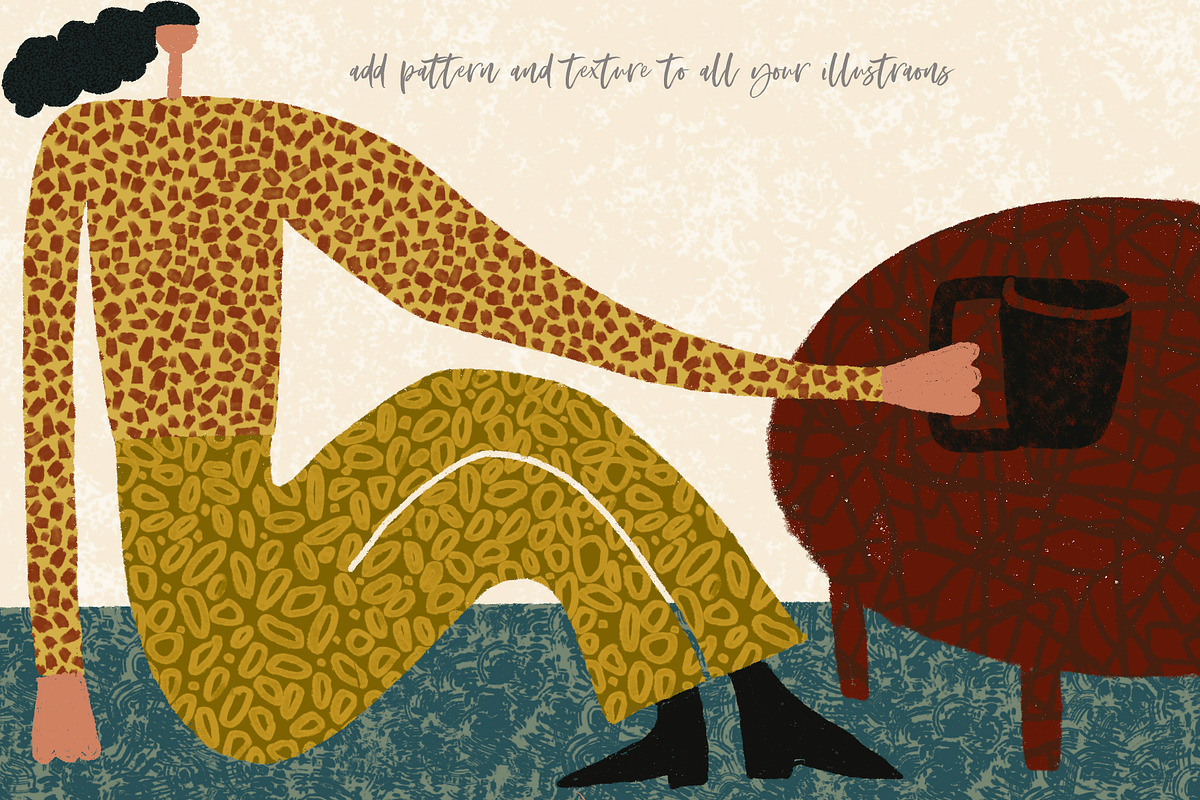 45 Procreate Pattern Brushes, a Brush Add-On by Sweet Fig (Photo 11 of 14)
