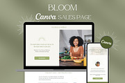 Health Coach Canva Sales Page, a Landing Page Template by Unalome Design Studio (Thumbnail 1 of 5)