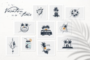 Vacation Time. 50 Logos & Badges, an Illustration by Cosmic Store (Thumbnail 7 of 11)