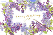 Lovely Lilacs-Design Pack!, an Illustration by watercolorwild.graphics (Thumbnail 7 of 7)