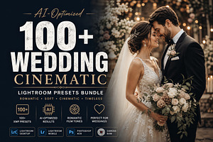AI 100 Wedding Presets Bundle, a Preset Add-On by AAA Presets