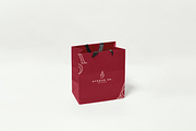 Shopping bag mockup set, a Packaging Mockup by Assyat (Thumbnail 4 of 5)