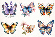 Floral Butterfly Png Bundle, an Illustration by Pixels.Craft (Thumbnail 3 of 7)
