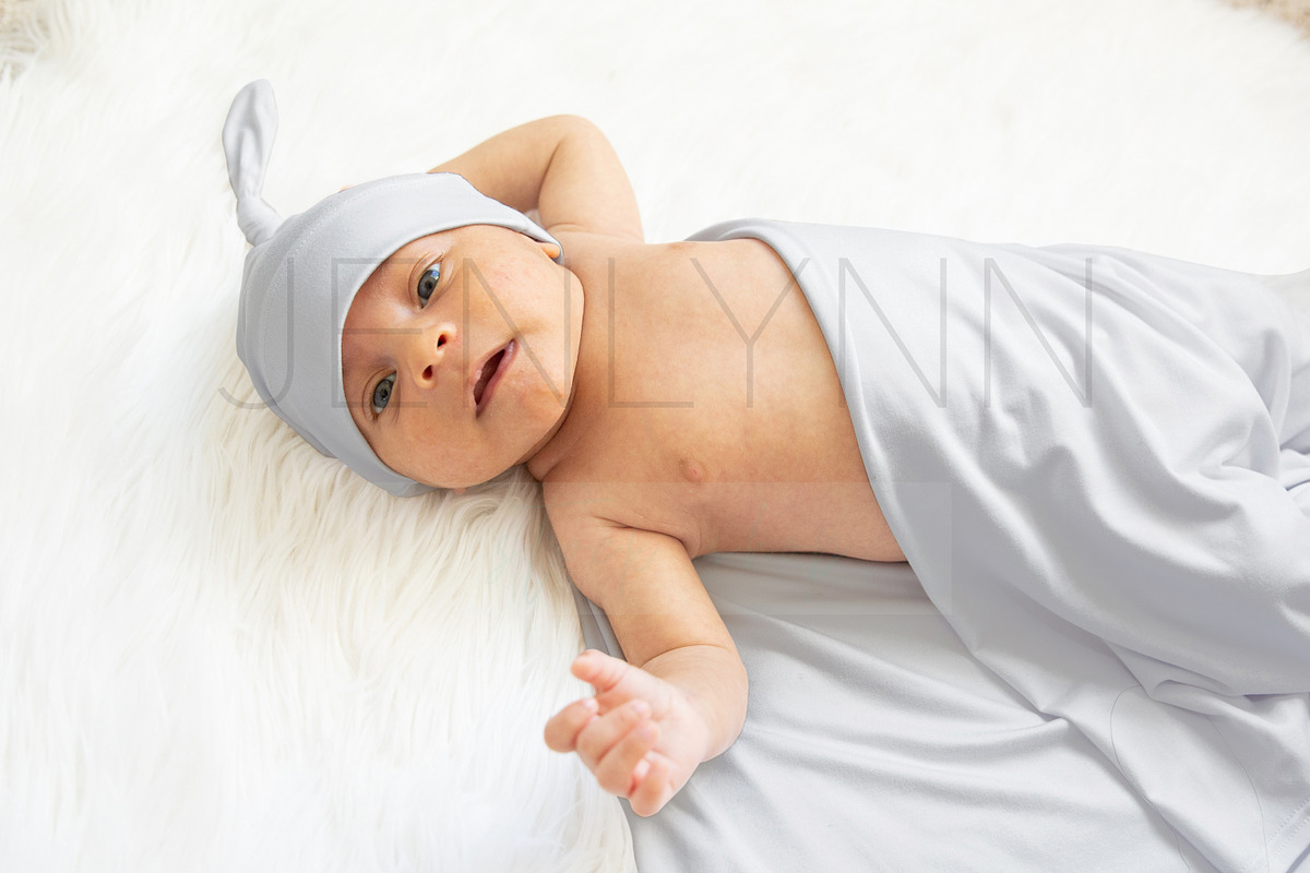 Minky Blanket + Knotted Hat Mockup, a Hat Mockup by JENLYNN Stock Shop (Photo 4 of 4)